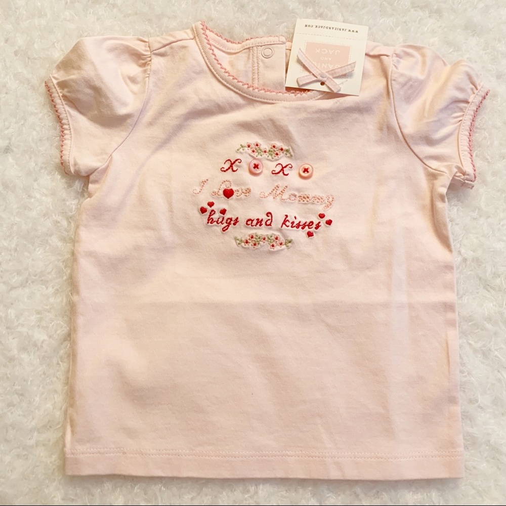 Janie and Jack I love Mommy tee NWT